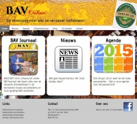 De BAV-website in 2015.