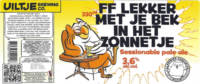 Uiltje Brewing Company, FF Lekker met je bek in het zonnetje