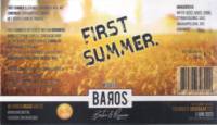 Baros Bier, First Summer Witbier