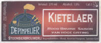 Stoombierbrouwerij De Pimpelier, Kietelaer Rood Bruine Saison Stoombierbrouwerij De Pimpelier, Kietelaer Rood Bruine Saison