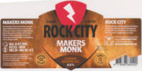 Rock City Brewing, Makers Monk Strong Brown Ale Rock City Brewing, Makers Monk Strong Brown Ale