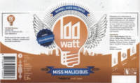 100 Watt Brewery, Miss Malicious Barrel Aged Holiness