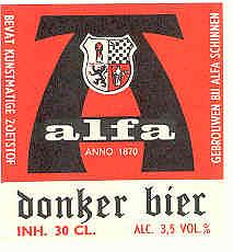Alfa (Meens Bierbrouwerij), Alfa Donker Bier