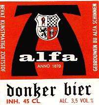 Alfa (Meens Bierbrouwerij), Donker Bier