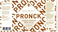 Brouwerij Pronck, Salted Caramel Milk Stout