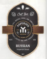 Asperius Beer, Russian Imperial Stout Asperius Beer, Russian Imperial Stout