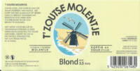 Buitenlandse bieren voor Nederlandse markt (etiket Nederlandse plaatsnaam), 't Zoutse Molentje Blond (Zoutelande)