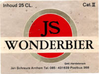 Buitenlandse bieren voor Nederlandse markt (etiket Nederlandse plaatsnaam), JS Wonderbier