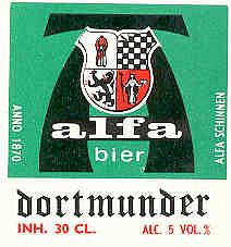 Alfa (Meens Bierbrouwerij), Bier Dortmunder