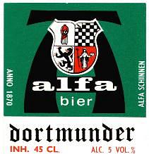 Alfa (Meens Bierbrouwerij), Bier Dortmunder