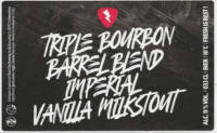 Rock City Brewing, Triple Bourbon Barrel Blend Imperial Vanilla Milkstout Rock City Brewing, Triple Bourbon Barrel Blend Imperial Vanilla Milkstout