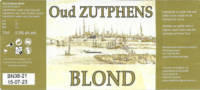 Bronckhorster Brewing Company , Oud Zutphens Blond