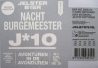 Brouwerij Jelster, Nachtburgemeester J*10 Brouwerij Jelster, Nachtburgemeester J*10