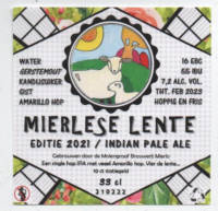 De Molengraaf Brouwerij, Mierlese Lente  Editie 2021/ Indian Pale Ale