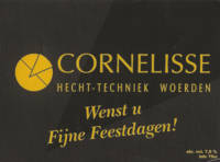 Buitenlandse bieren voor Nederlandse markt (etiket Nederlandse plaatsnaam), Cornelisse Wenst u Fijne Feestdagen