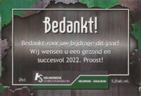 Buitenlandse bieren voor Nederlandse markt (etiket Nederlandse plaatsnaam), Bedankt!