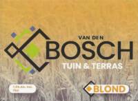 Buitenlandse bieren voor Nederlandse markt (etiket Nederlandse plaatsnaam), Van Den Bosch Tuin & Terras Blond