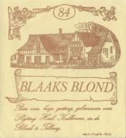 Buitenlandse bieren voor Nederlandse markt (etiket Nederlandse plaatsnaam), Blaaks Blond