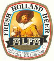 Alfa (Meens Bierbrouwerij), Fresh Holland Beer Strong Lager Beer