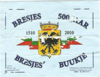 Buitenlandse bieren voor Nederlandse markt (etiket Nederlandse plaatsnaam), Bresjes 500 jaar