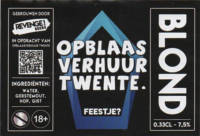 Buitenlandse bieren voor Nederlandse markt (etiket Nederlandse plaatsnaam), Opblaas Verhuur Twente Blond