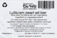 Stadsbrouwerij Jongens van De Wit, Lu5tu'em Zwart Wit Bier