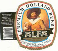 Alfa (Meens Bierbrouwerij), Alfa Premium Holland Beer