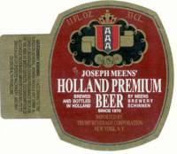Alfa (Meens Bierbrouwerij), Joseph Meens' Holland Premium Beer