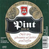 Buitenlandse bieren voor Nederlandse markt (etiket Nederlandse plaatsnaam), Pint
