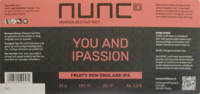 Nunc Craft Beer, You and Ipassion