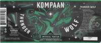 Kompaan Dutch Craft Beer Company, Thunder Wolf Kompaan Dutch Craft Beer Company, Thunder Wolf