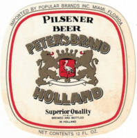 Zuidhollandse Bierbrouwerij (ZHB), Peter's Brand Holland Pilsener Beer