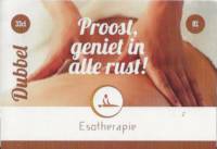 Buitenlandse bieren voor Nederlandse markt (etiket Nederlandse plaatsnaam), Proost, geniet in alle rust! Dubbel