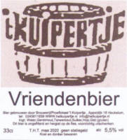 Bierbrouwerij 't Kuipertje, Vriendenbier