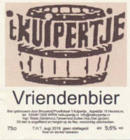 Bierbrouwerij 't Kuipertje, Vriendenbier