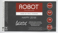 Buitenlandse bieren voor Nederlandse markt (etiket Nederlandse plaatsnaam), Robot Happy 2018!