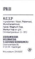Vlaardingse Bierbrouwerij, IPA III Vlaardingse Bierbrouwerij, IPA III
