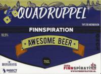 Buitenlandse bieren voor Nederlandse markt (etiket Nederlandse plaatsnaam), Finnspiration  Quadruppel
