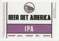 Buitenlandse bieren voor Nederlandse markt (etiket Nederlandse plaatsnaam), Beer Oet America IPA