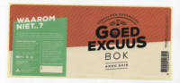 Goed Excuus, Bok