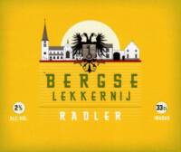 Buitenlandse bieren voor Nederlandse markt (etiket Nederlandse plaatsnaam), Bergse Lekkernij Radler