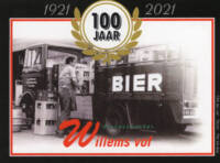 Buitenlandse bieren voor Nederlandse markt (etiket Nederlandse plaatsnaam), 100 jaar Willems Bier