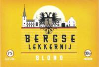 Buitenlandse bieren voor Nederlandse markt (etiket Nederlandse plaatsnaam), Bergse Lekkernij Blond