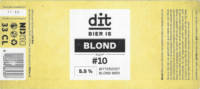 Dit Bier, #10 Blond Bitterzoet Blond Bier