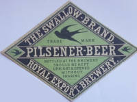 Onbekend, The Swallow Brand Pilsener-Beer