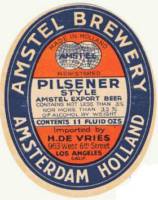 Amstel Brouwerij, Pilsener Style Amstel Export Beer