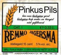 Buitenlandse bieren voor Nederlandse markt (etiket Nederlandse plaatsnaam), Pinkus Pils