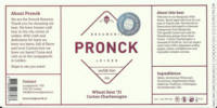 Brouwerij Pronck, Wheat Sour '21 Corton Charlemagne