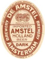 Amstel Brouwerij, Imported Amstel Holland Beer Dark