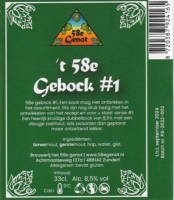 Brouwerij Het 58e Genot, 't 58e Gebock #1